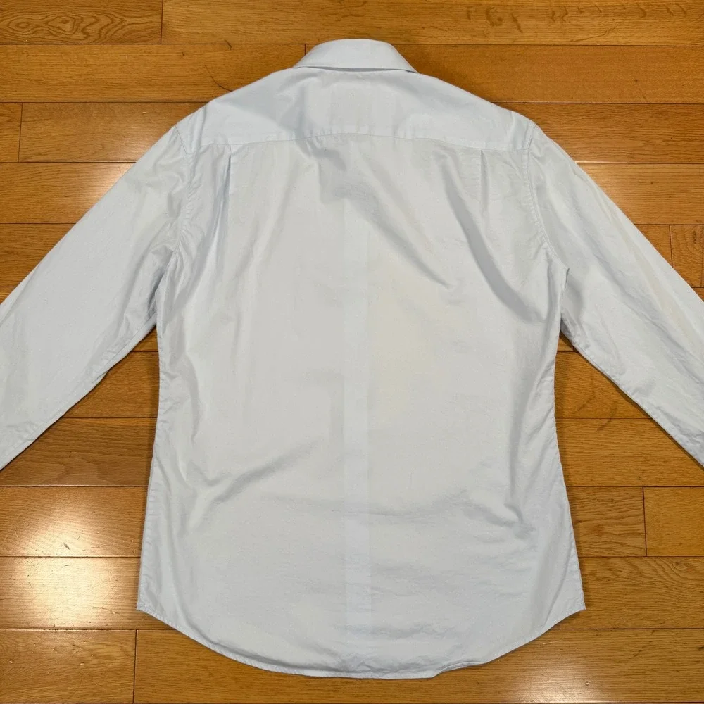 Wooyoungmi Paris Mens Size 50‎ Light Blue Cotton Button Down Shirt W151DS06806L